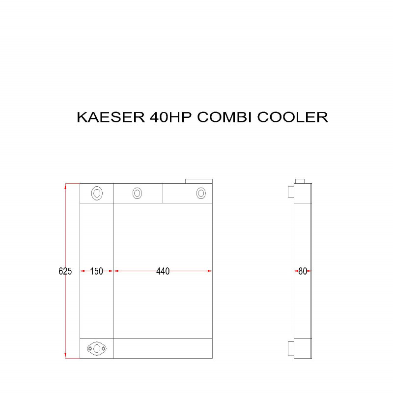 KAESER 40 HP COMBI COOLER